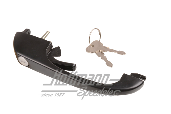 Door handle, Bus T3, lockable, black | 251 837 205 | 370-3225