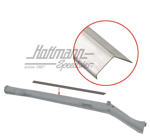 Clamping strip, carpet at door sill, -.68 | 111 801 121 | 050-1240