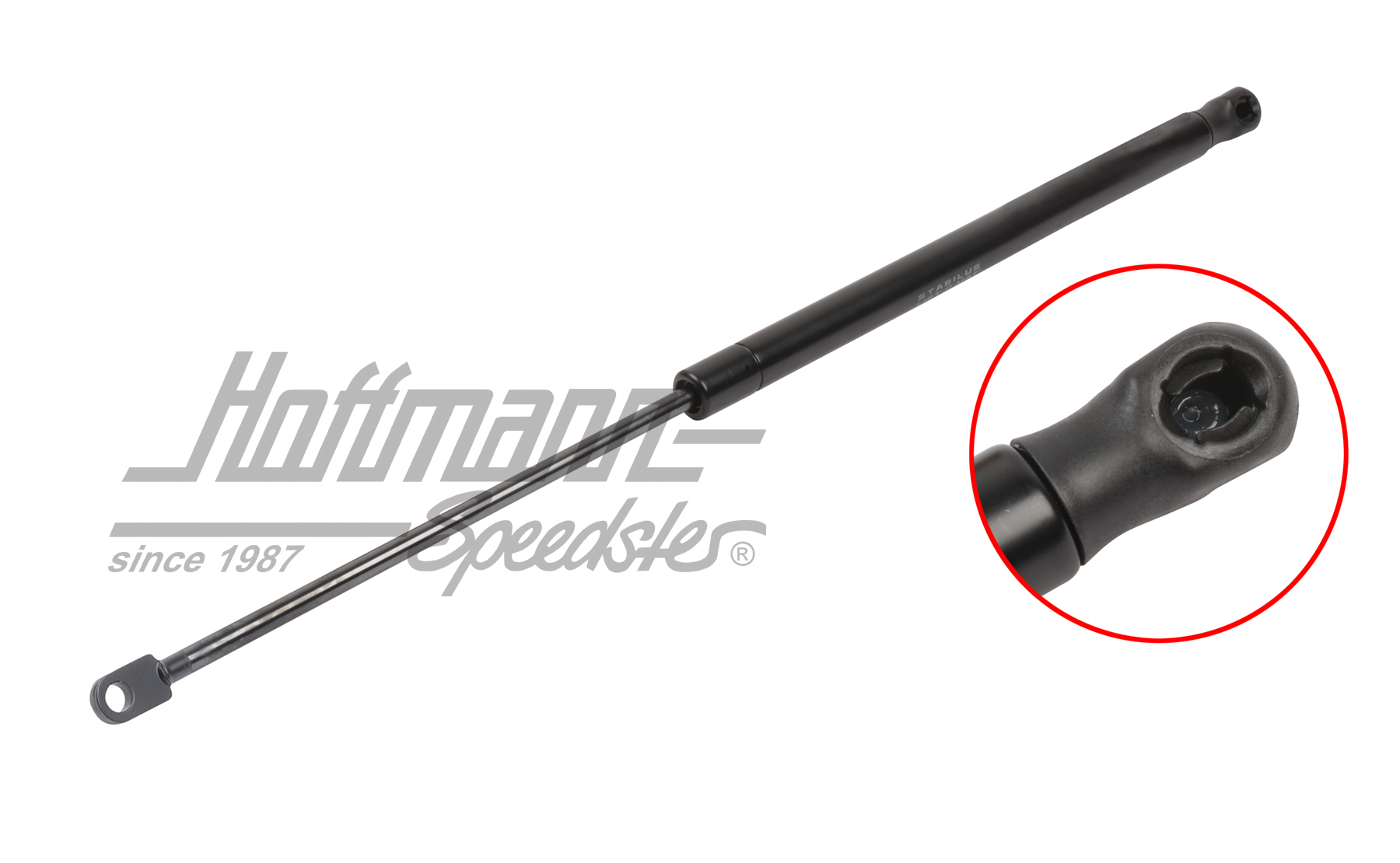 Gas-pressure damper, hatchback, snap-in, left | 251 829 331 B | 360-2007-01