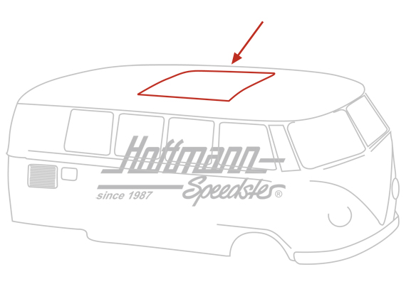 Seal, grey, roof opening, WESTFALIA, -7.67                                                          