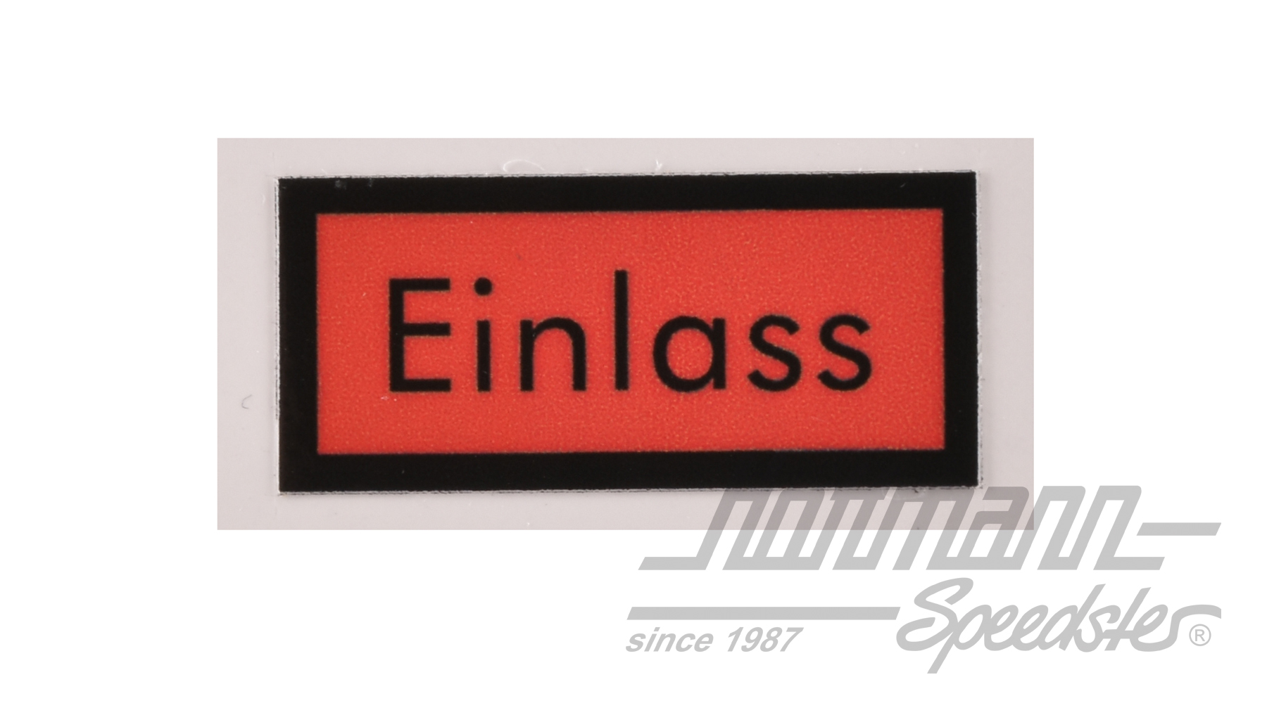 Sticker "Einlass", H-filter, 356/912 | 644 701 004 00 | 510-7950-51