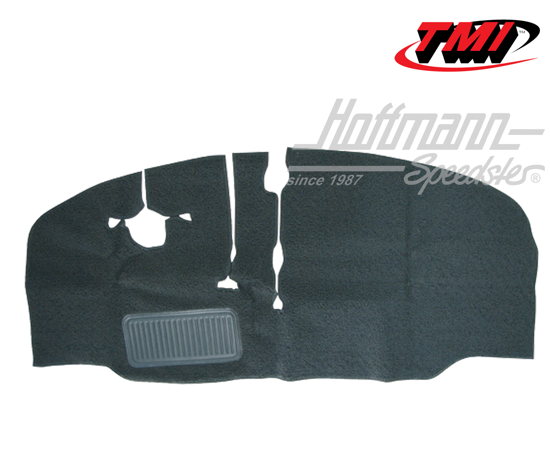 Carpet, footwell, Bus T2, 67-72, black | 34-F2104-301 | 098-0003