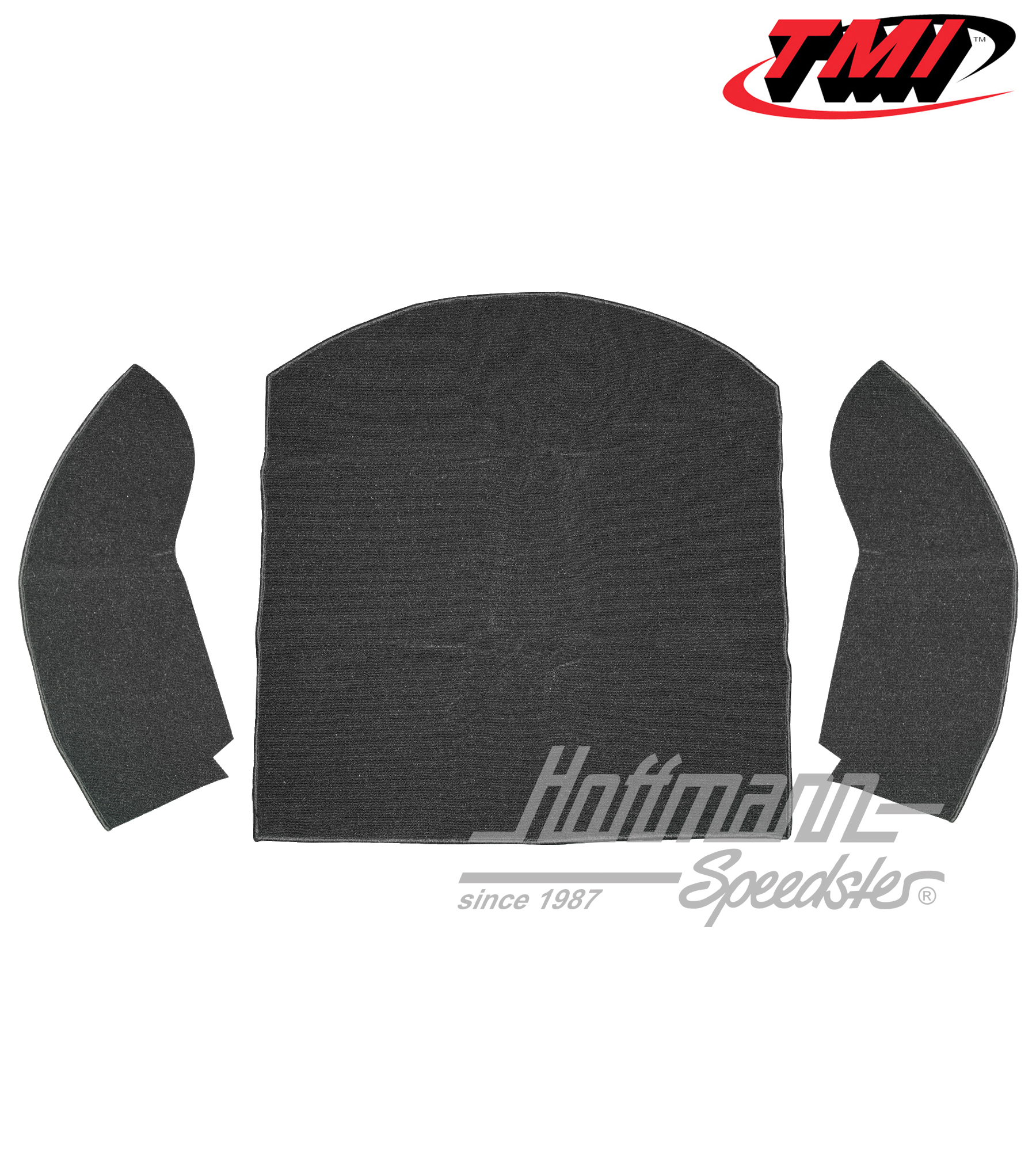 Rear well carpet kit, Convertible, black, 8.55-7.72 | 34-R1316-301 | 020-5343