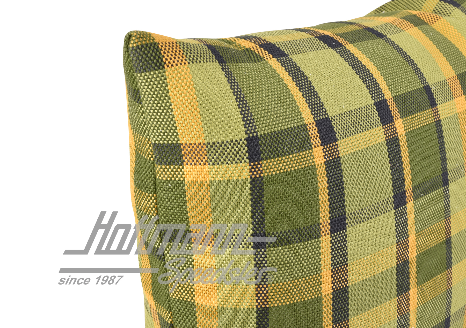 Cushion, Westfalia, green/yellow, 39x39cm                                                           