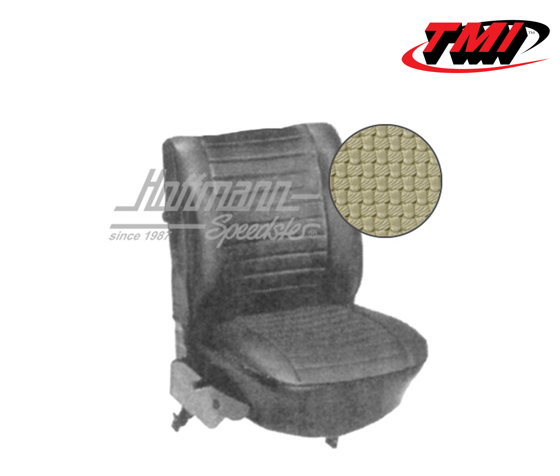 Seat upholstery, Sedan, 8.73-7.76, Basketweave, beige | 43-1132-04 | 055-5830