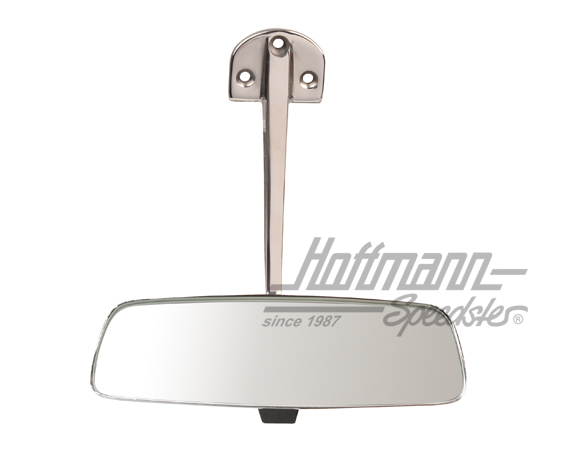 Inside rearview mirror, chromed, 911/912, .65-.77                                                   