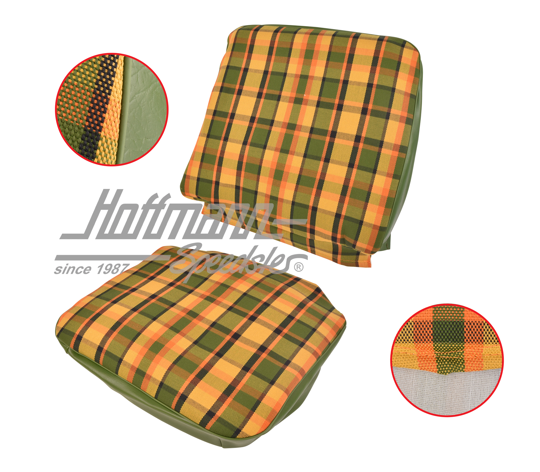 Seat cover, Westfalia, yellow/orange/green, 68-74 |  | 098-1300-59