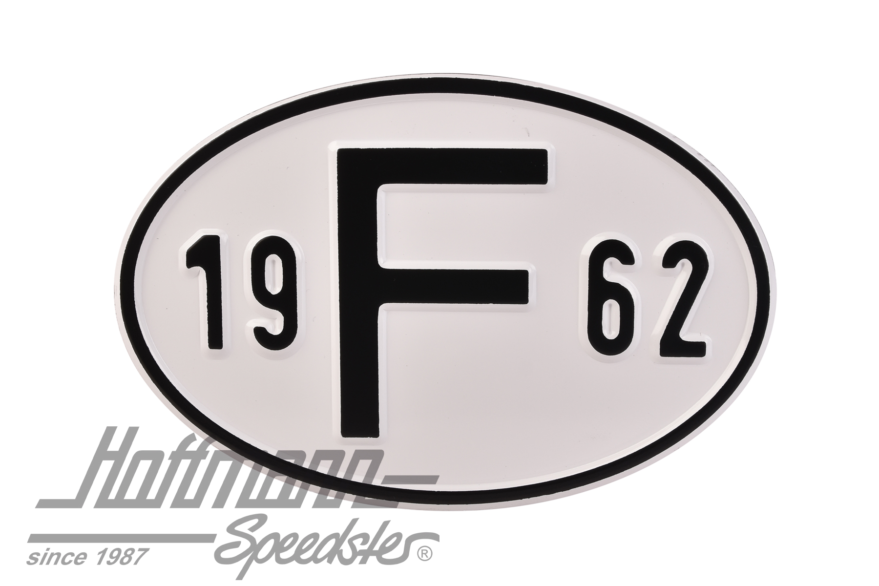 Nationality plate "F", alu, with year 1962 |  | 020-2399-62
