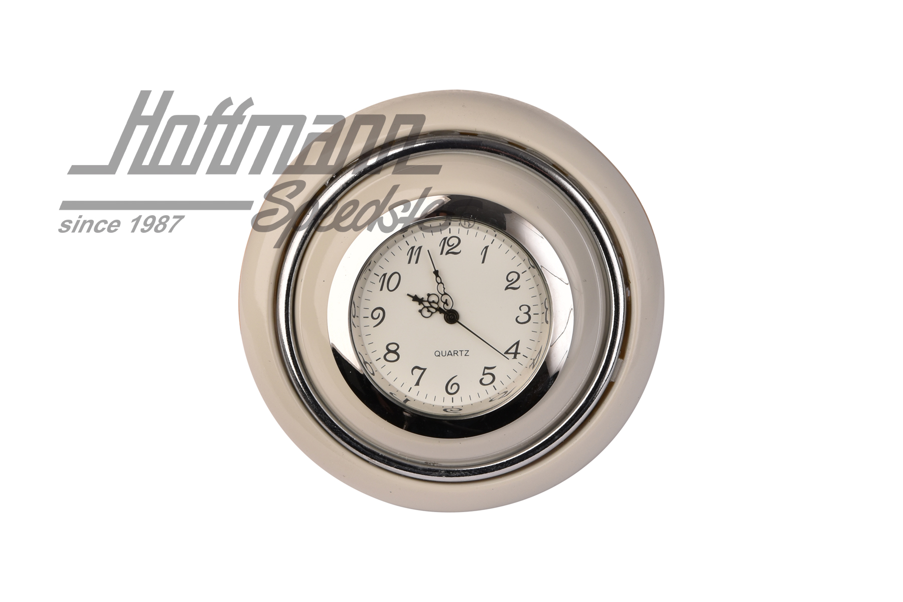 Horn button, with clock, Beetle/Bus, grey                                                           