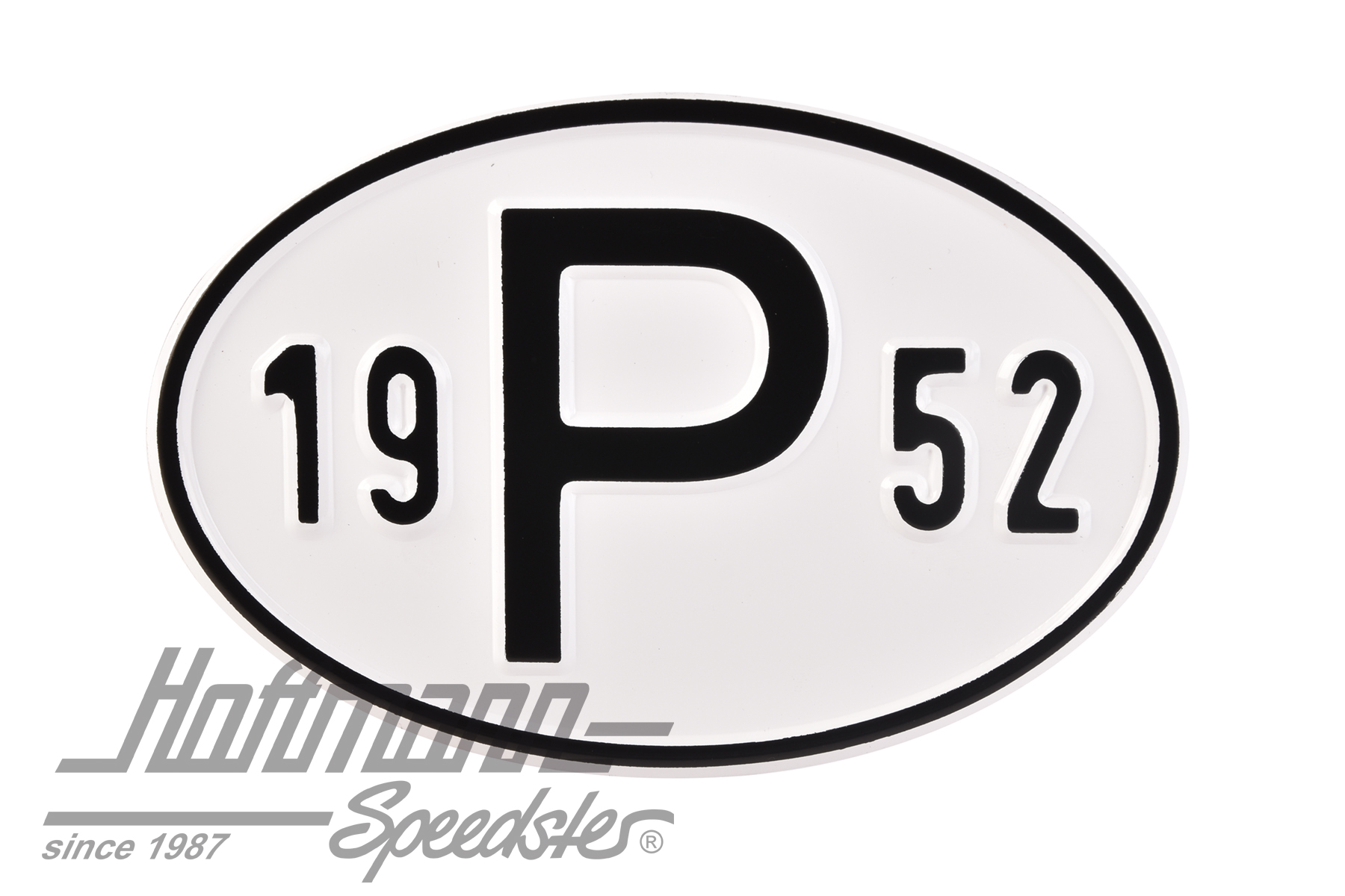 Nationality plate, alu, "P", with year 1952 |  | 020-2405-52