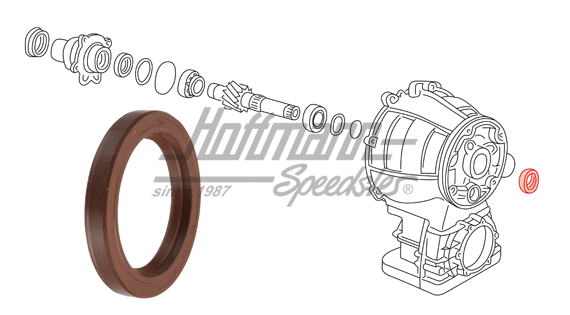 Shaft seal ring, automatic transmisson, rear                                                        