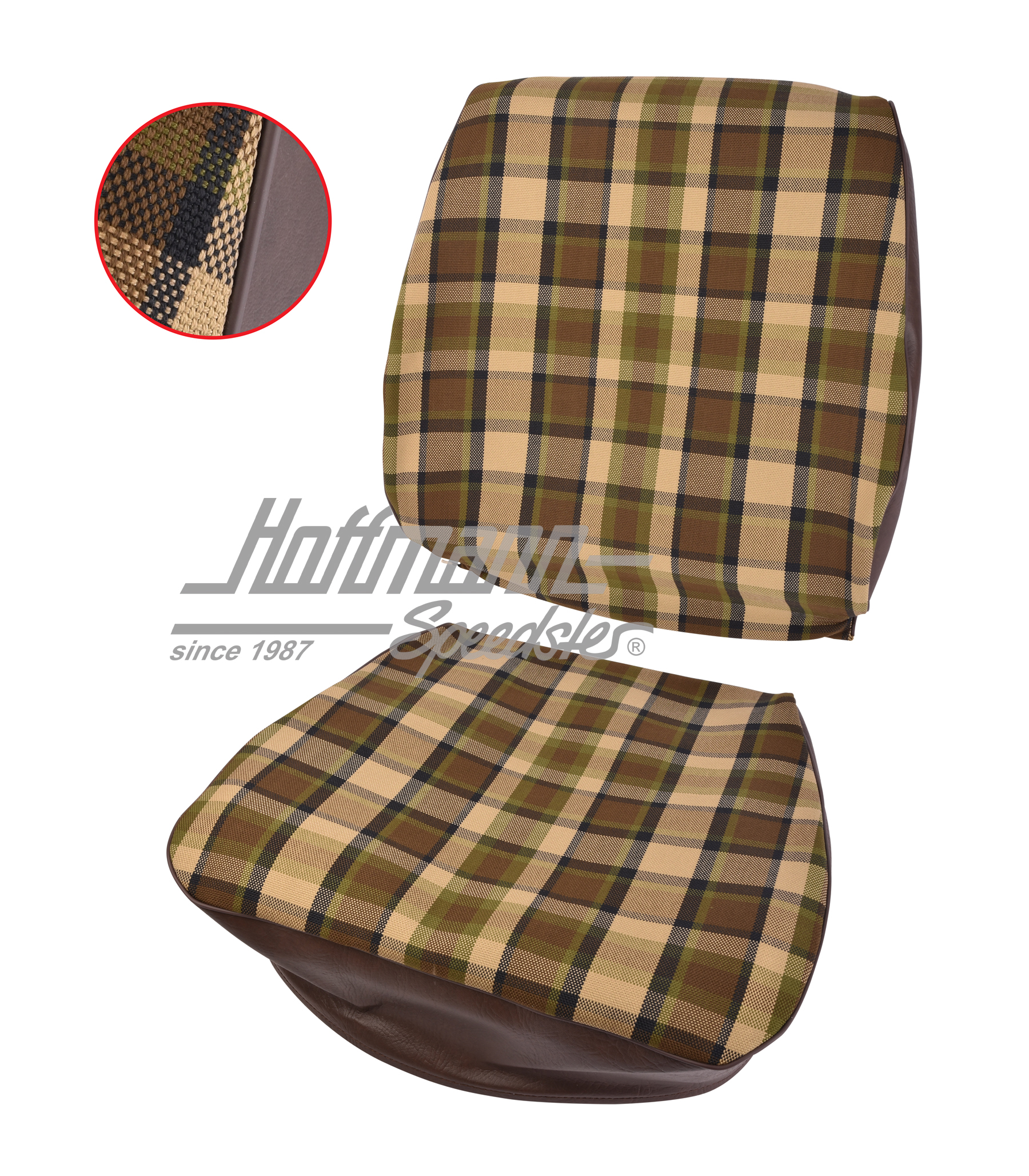 Seat cover, Westfalia, brown/beige, 74-79                                                           