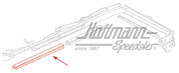 Folding-top seal, door, upper, left                                                                 