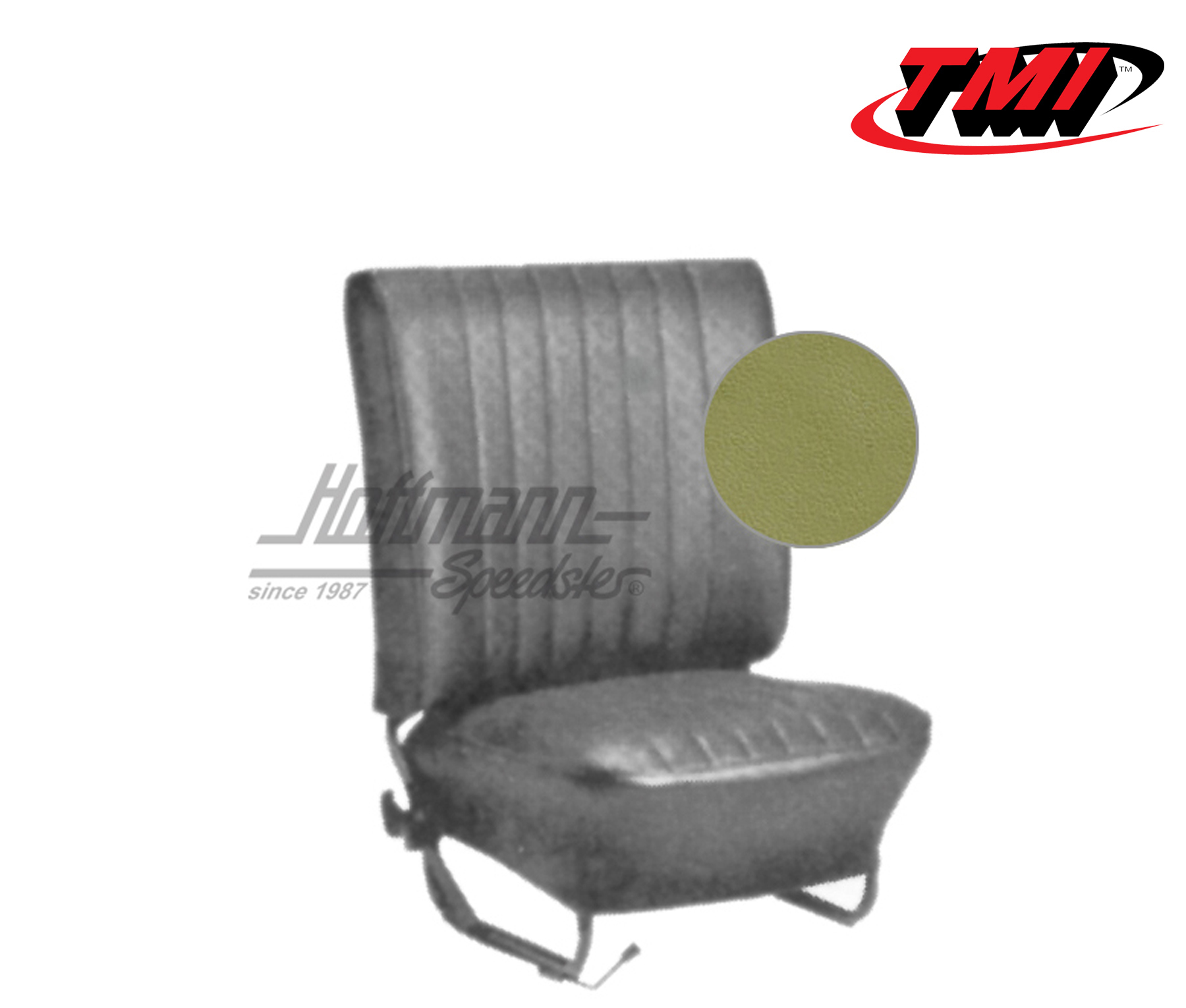 Seat upholstery, Sedan, 8.64-7.67, Classic, pea green | 43-1124-25-25-15W | 055-5544