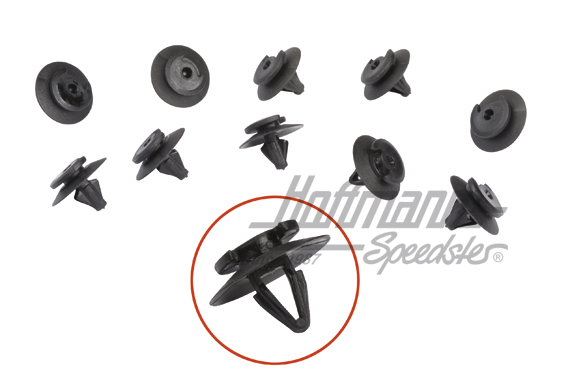 Clip, bumper rubber, 10 pieces | 171 807 249 | 180-0318-10