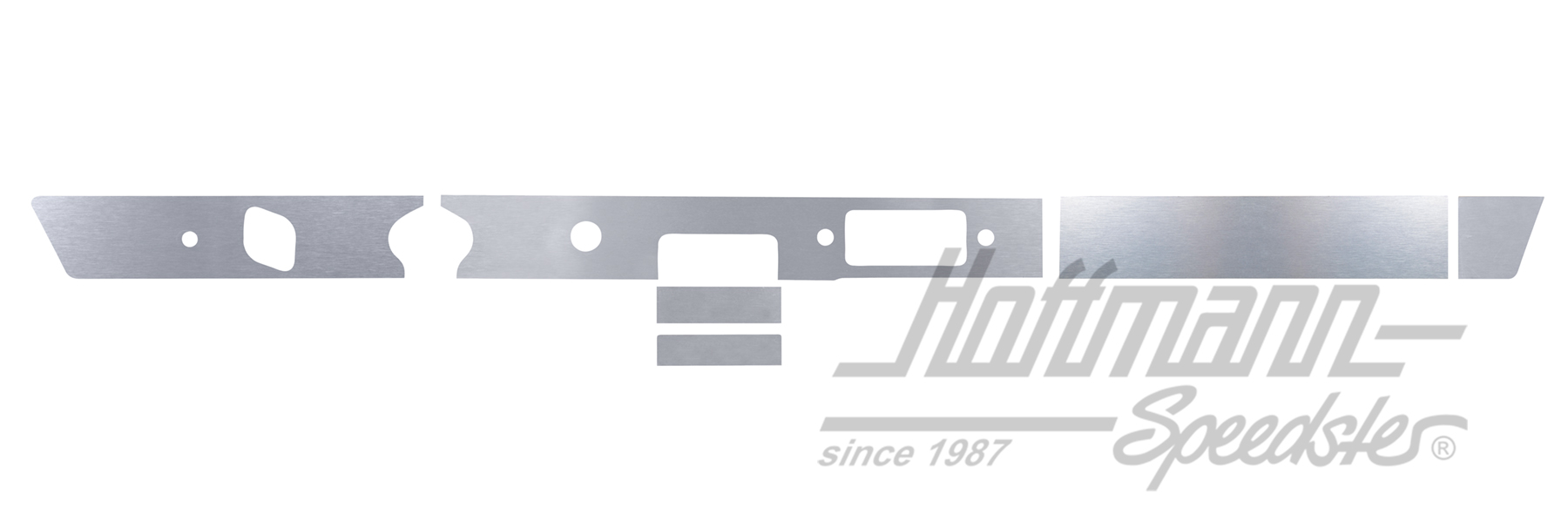 Cover, dashboard, 65-68, aluminium | 901 552 041 20 | 580-0010