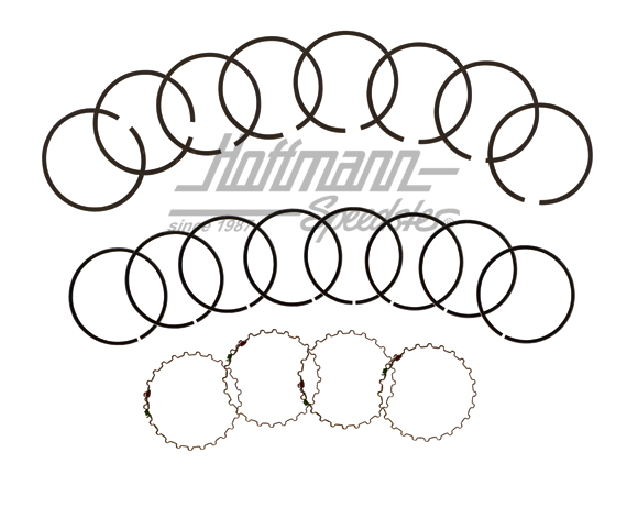 Piston rings, 77mm, 1200/1300, for 4 pistons                                                        