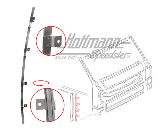 Bar, A-pillar seal, lower, right | 253 837 932 | 390-0009-02