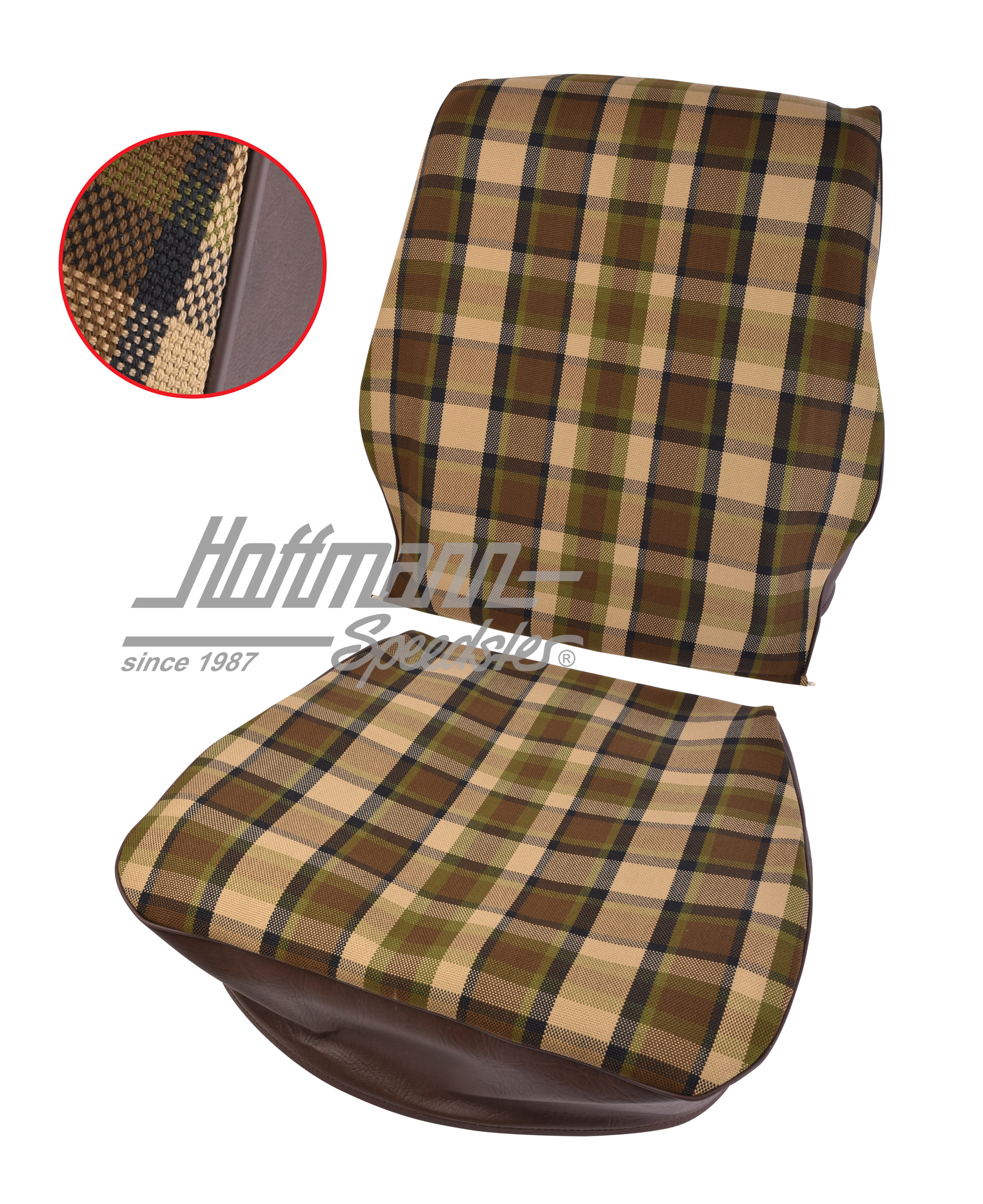 Seat cover, Westfalia, brown/beige, 74-79                                                           