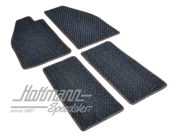 Floor mats, coco, -.57, blue/black | ZVW 2BL | 020-5381-05