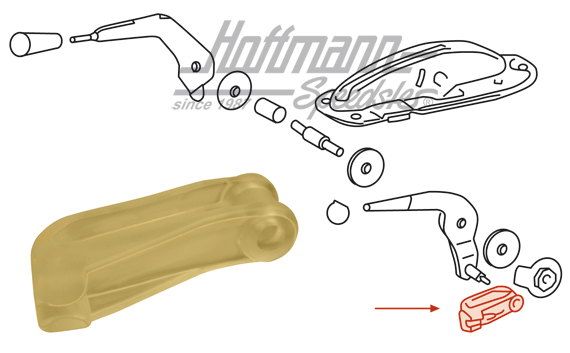 Connecting piece, hand throttle, 911/912                                                            