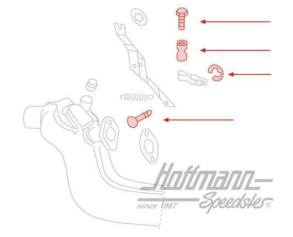 Attachment kit, heater cable, left/right (big)                                                      