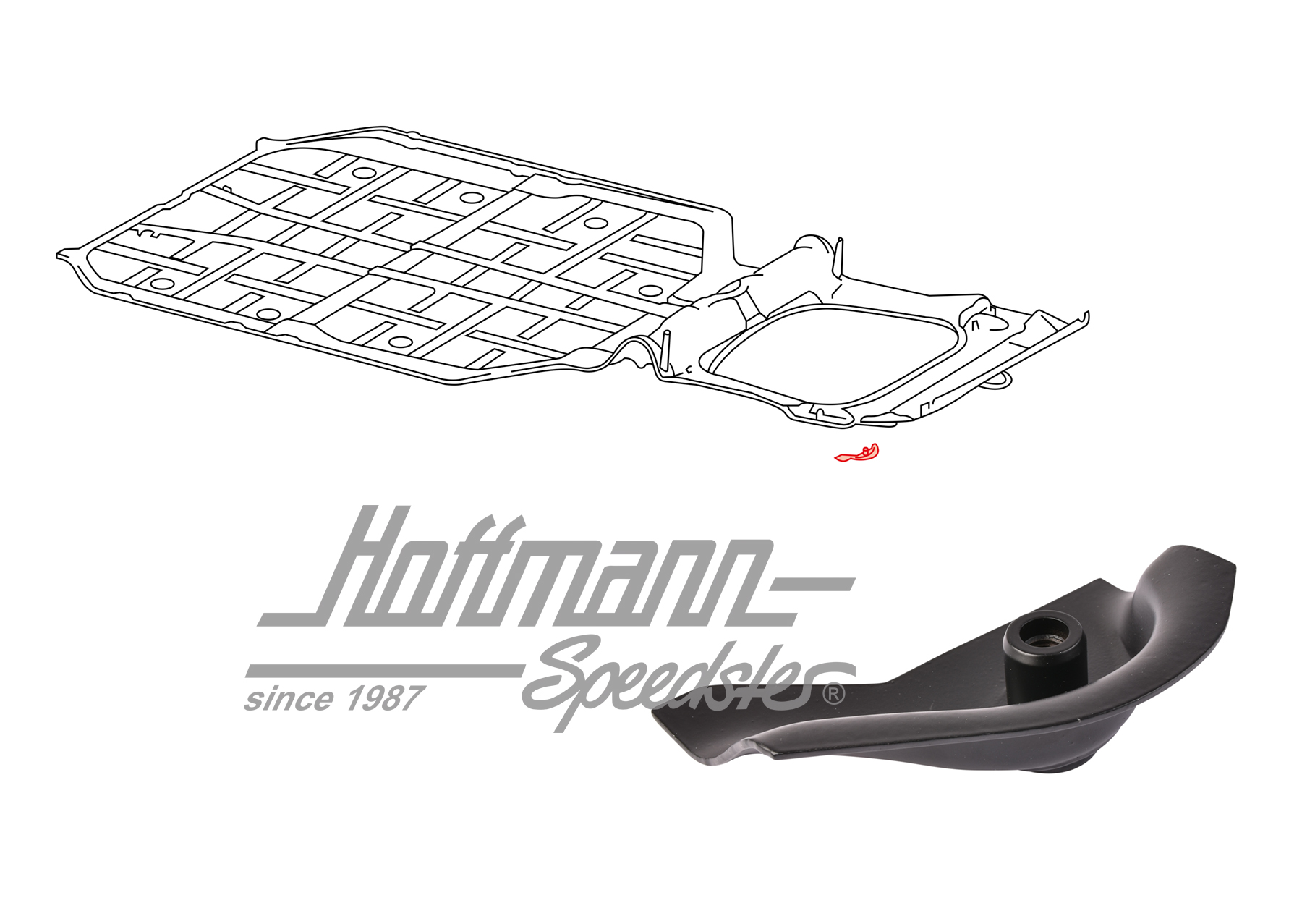 Reinforcement, floor panel, front, right | 901 501 408 22 | 590-0156-02