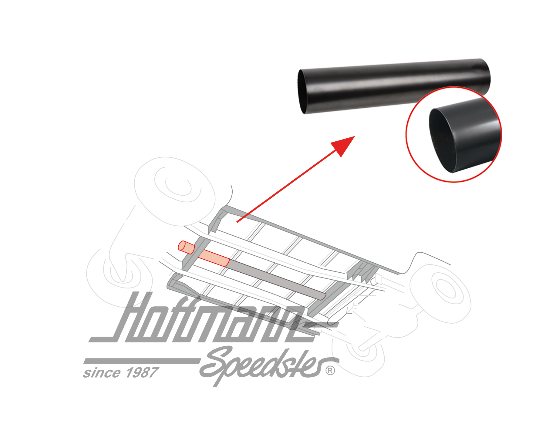 Pipe socket, front, 333mm, 3.55-7.72                                                                