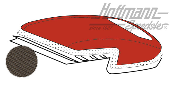 Convertible top, 8.59-3.67, Sonnenland, brown |  | 060-4002-70