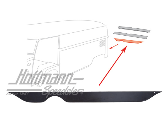 End panel, lower | 211 813 175 AB | 095-0525