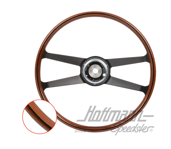 Steering wheel, 911, 65-68, 420mm, imitation wood                                                   