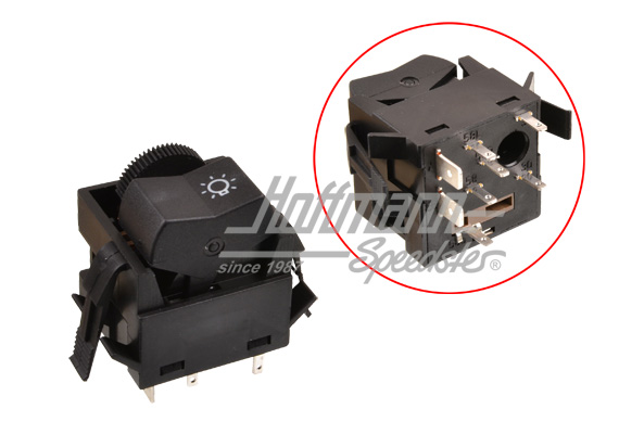 Light switch, Bus T3/Golf 1/Porsche 924 | 251 941 531 M | 340-6005
