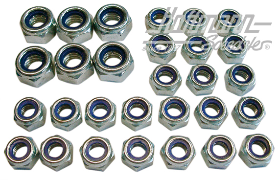 Stop nut set, engine case Type 1, -7.60 | --- --- --- | 020-0270