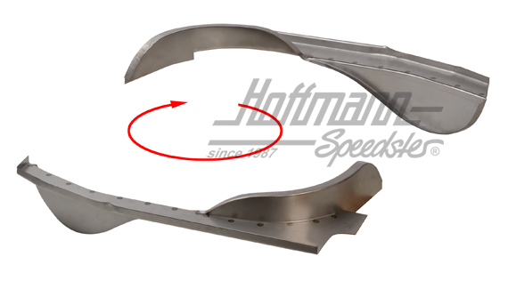 Cover panel, engine compartment, 71-79, big, left | 211 801 557 G | 096-0490-41