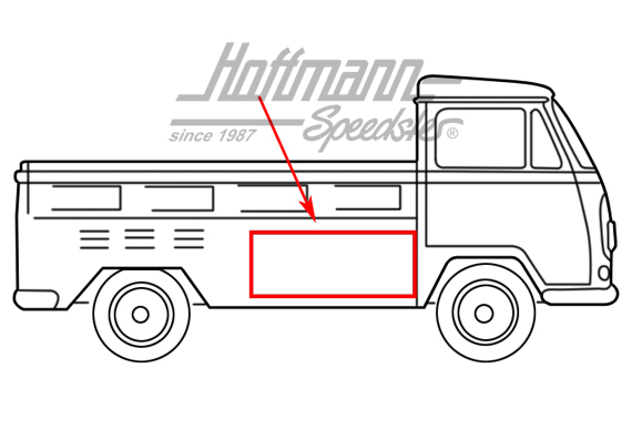 Stowage-space seal, pick-up, 10.52-7.79 | 261 829 571 | 089-0400