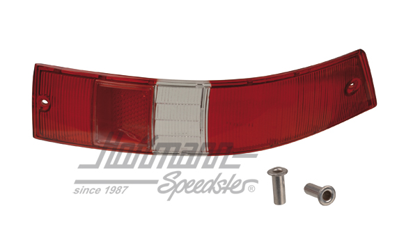 Tail-light lens, red/white/red, 911, 65-68, right | 901 631 404 01 | 580-2573-02