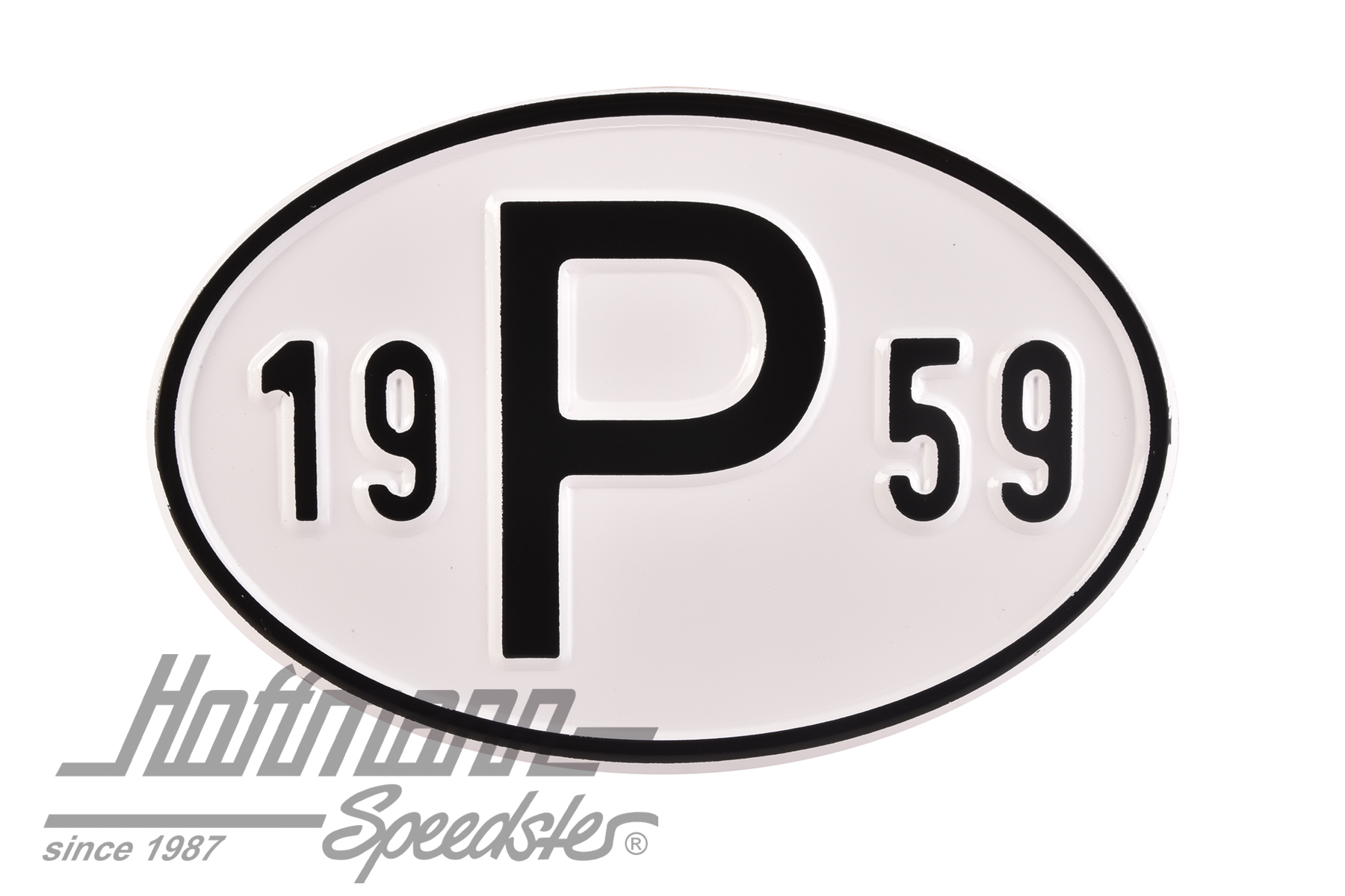 Nationality plate, alu, "P", with year 1959 |  | 020-2405-59