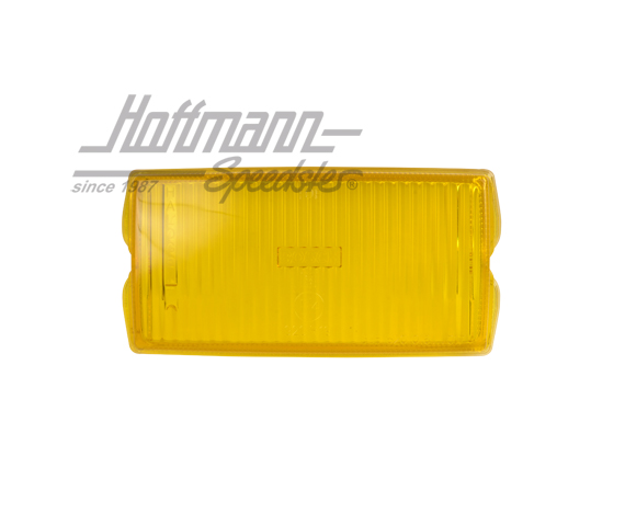 Lens, fog lamp, 74-83, yellow                                                                       