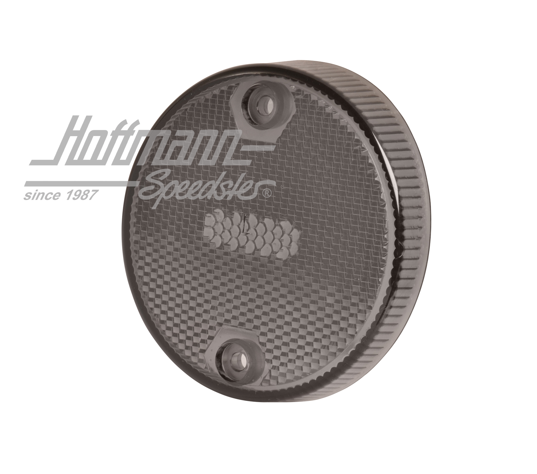 Glass, side marker light, USA, smoked, left                                                         