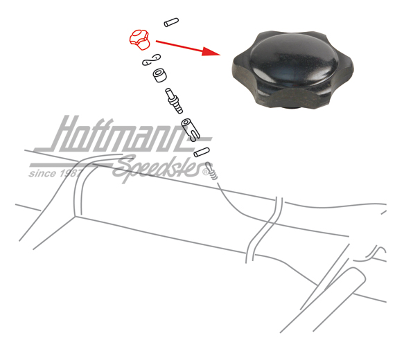 Heater control turn knob, black | 113 711 623 A | 020-2015-10