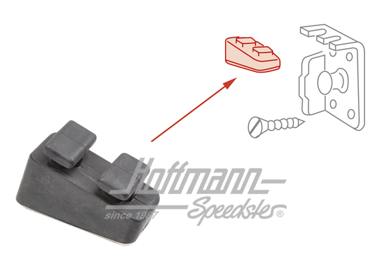 Rubber bump (plug-in), 8.71- | 311 837 177 A | 020-2449-20