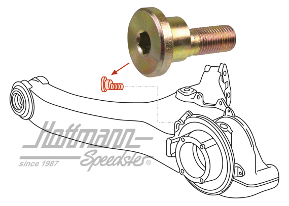 Eccentric screw, rear axle, 964, 89-94                                                              