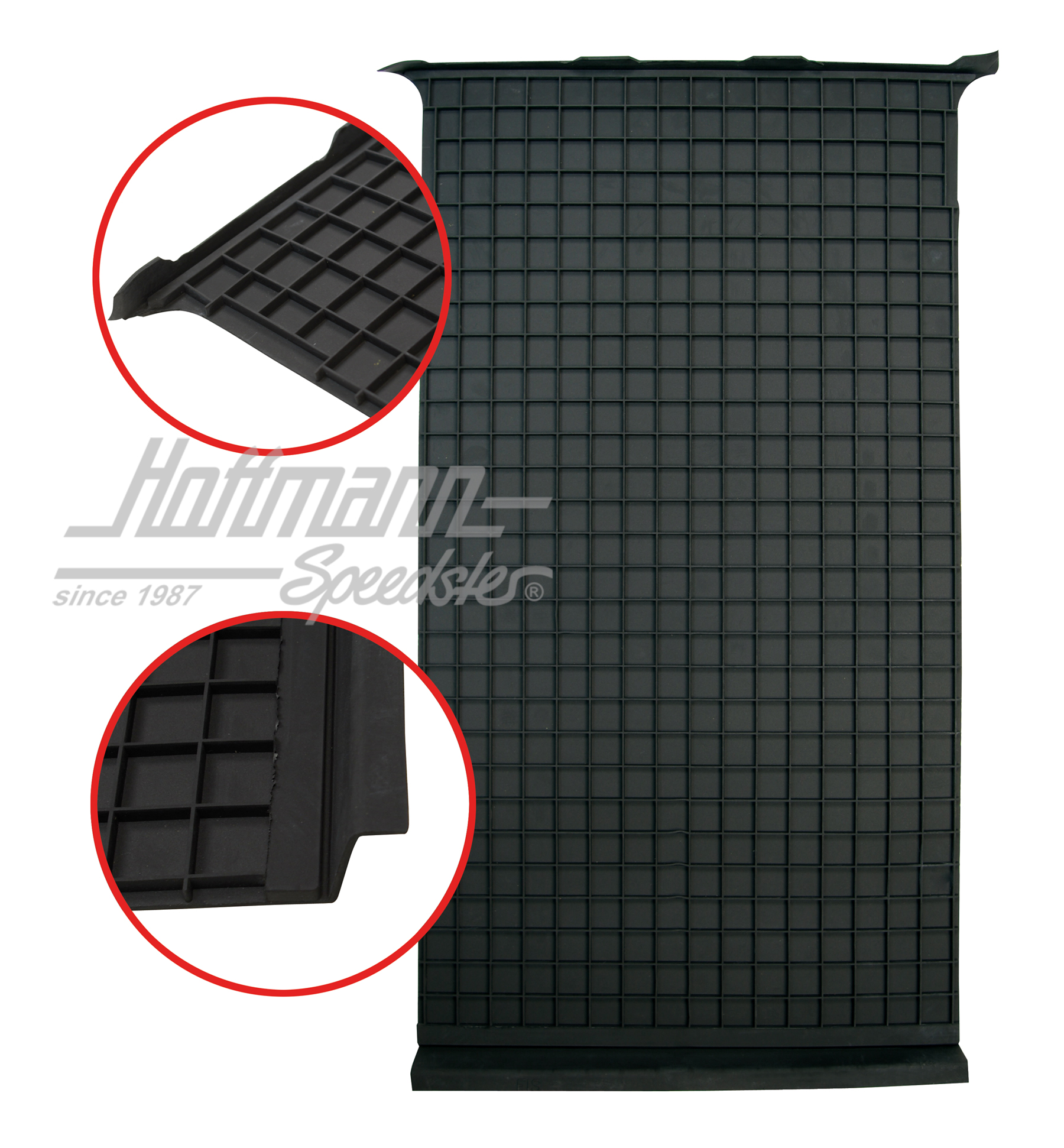 Rubber mat, walk-thru, driver's cab, .67-                                                           