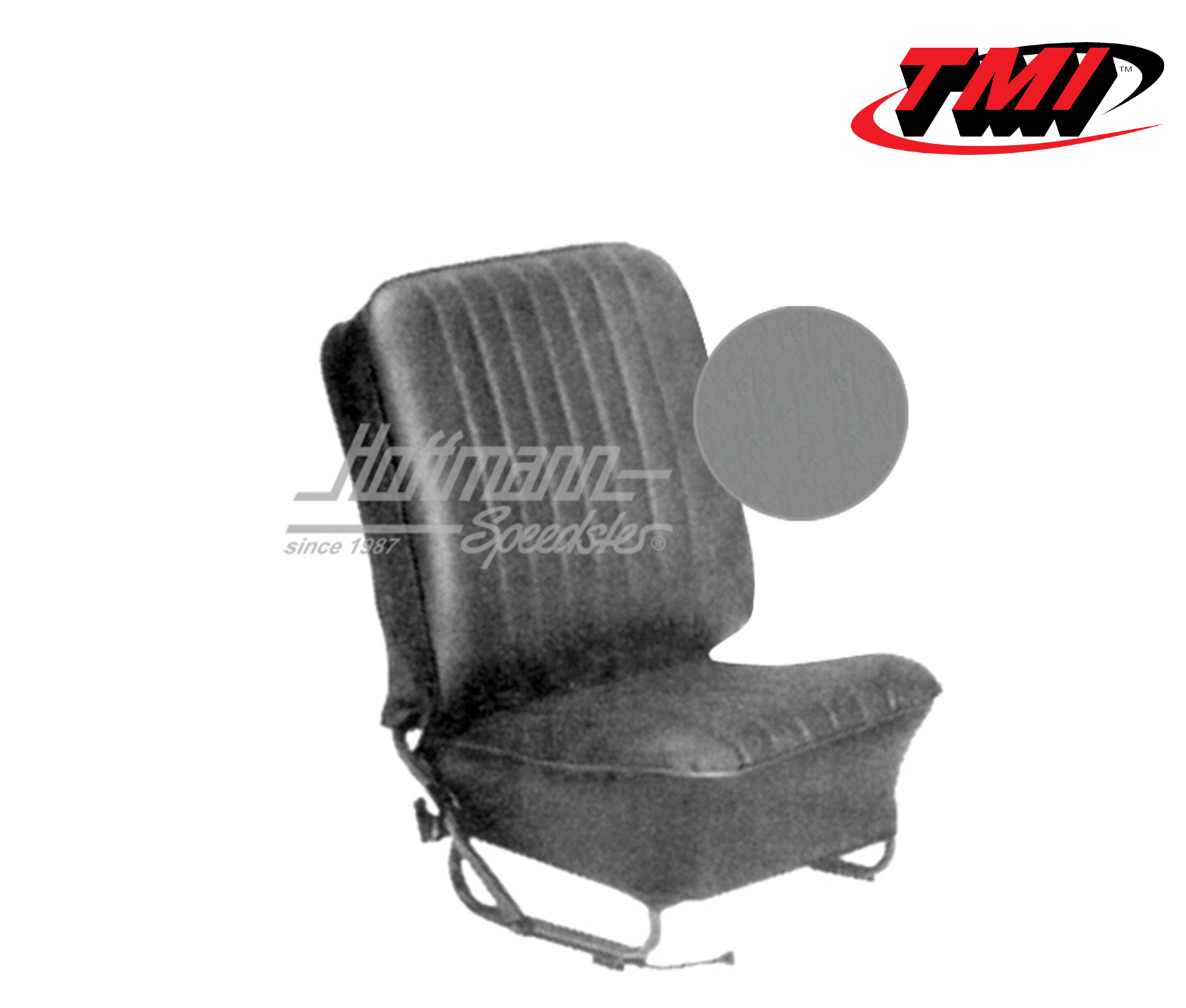 Seat upholstery, Conv., 8.57-7.64, Classic, grey | 43-1322-16-16-15W | 055-6636