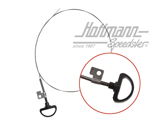 Hood release cable, front, Type 181 | 181 823 531 C | 080-2510