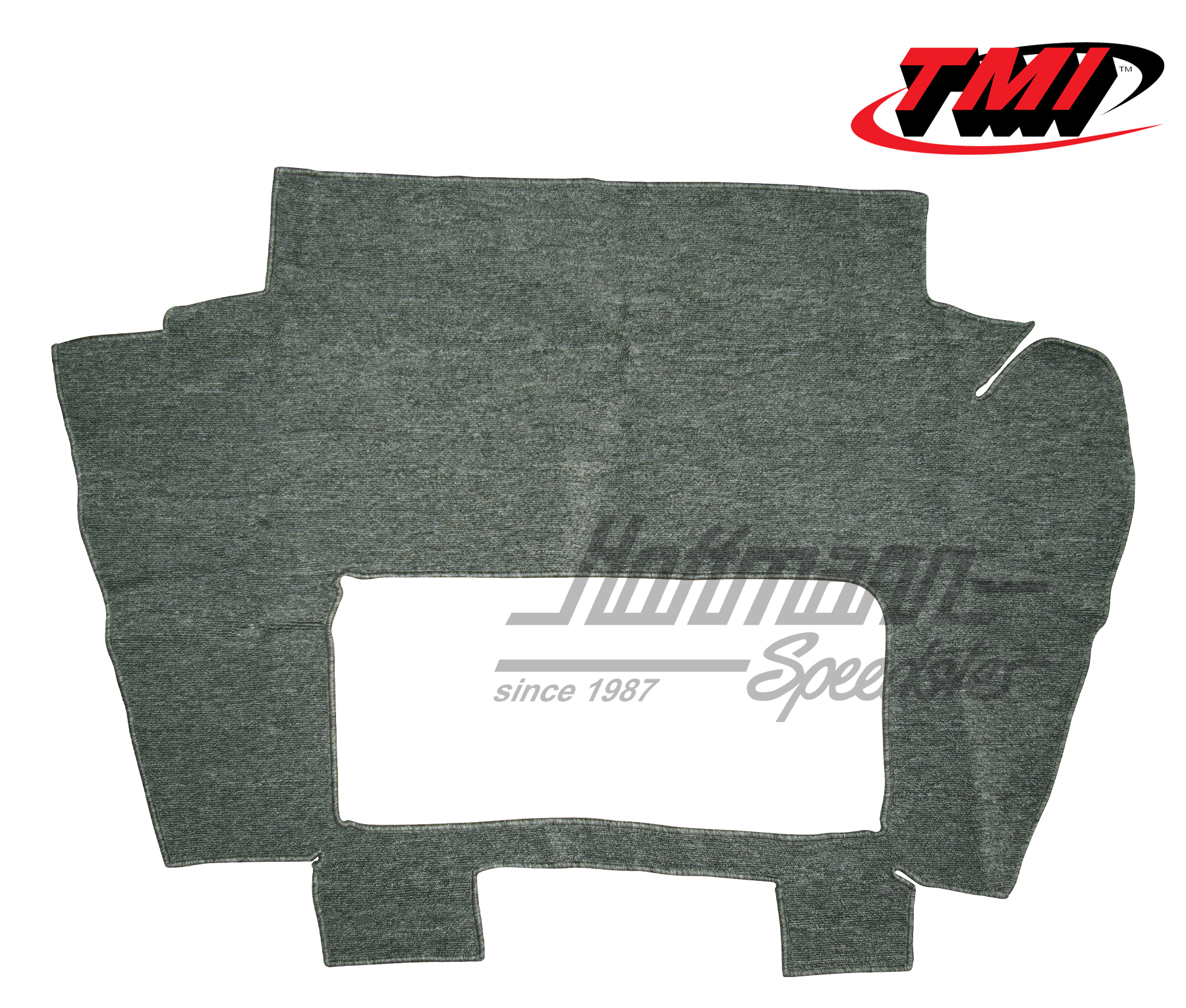 Trunk carpet kit, Karmann Ghia, 55-59, grey | 34-T1556-407 | 066-0052-20