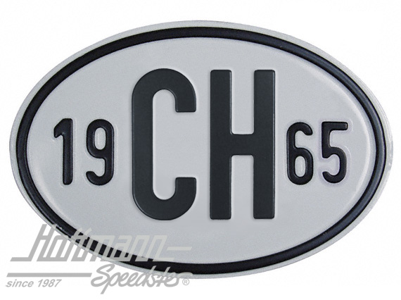Nationality plate "CH", alu, with year 1965 |  | 020-2401-65