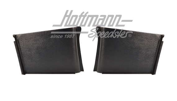 Hinge covers, Karmann Ghia, 57-11.68, black | 141 867 305 B | 060-4101-05