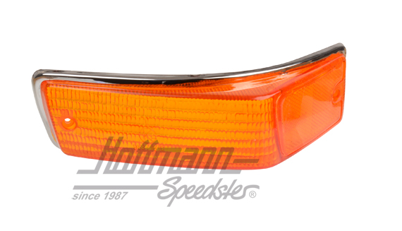 Turn-indicator lens, orange, 69-74, front, left | 141 953 161 E | 063-2272-01