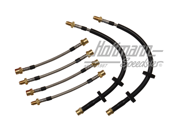 Brake hose set "Stahlflex", 16V, without ABS | ------------ | 206-2007